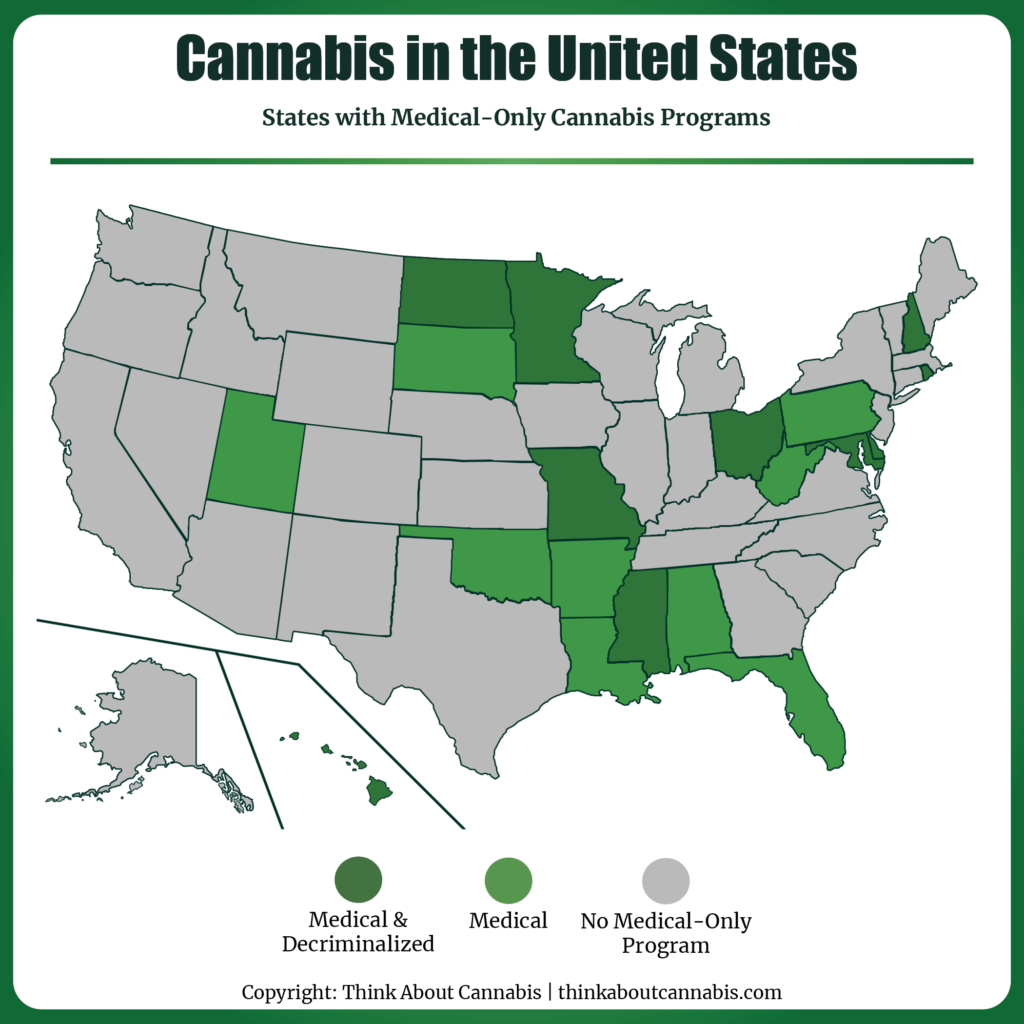 States with Medical-Only Cannabis Programs