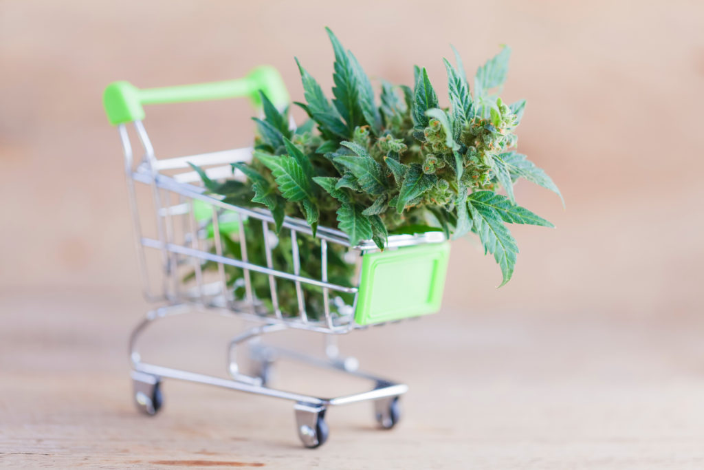Supermarket trolley cannabis